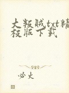 大叛贼txt精校版下载封面