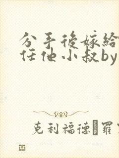 分手后嫁给了前任他小叔by暮色酒歌封面