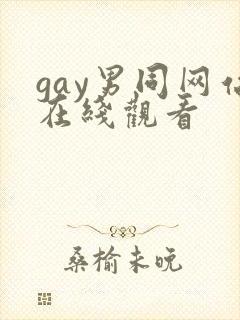 gay男同网站在线观看