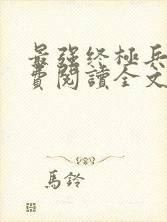 最强终极兵王免费阅读全文