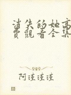 消失的她高清免费观看全集电视剧