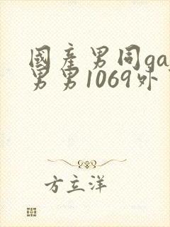 国产男同gay男男1069外卖