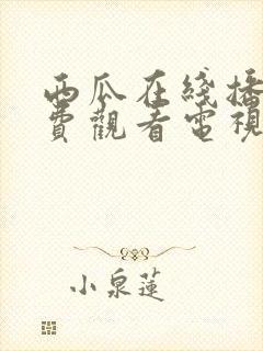 西瓜在线播放免费观看电视剧