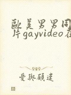 欧美男男同性恋片gayvideo在线看
