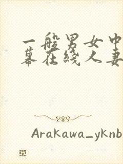 一般男女中文字幕在线人妻av