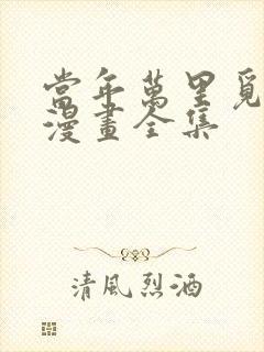 当年万里觅封侯漫画全集封面
