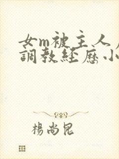 女m被主人虐玩调教经历小说