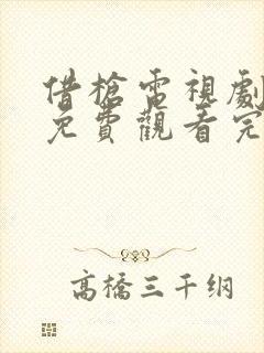 借枪电视剧全集免费观看完整版高清