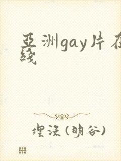 亚洲gay片在线封面