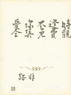 爱你不逢时短剧全集免费观看