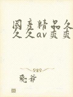 国产精品久久久久久av爽爽爽