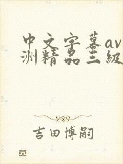 中文字幕av亚洲精品三级在线