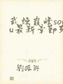 武炼巅峰sodu最新章节列表