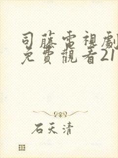 司藤电视剧西瓜免费观看21集封面
