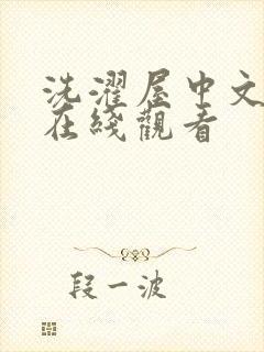 洗濯屋中文字幕在线观看封面