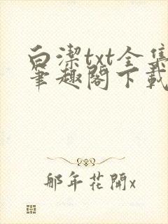白洁txt全集笔趣阁下载