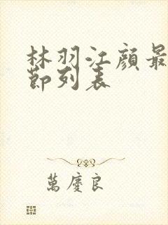 林羽江颜最新章节列表