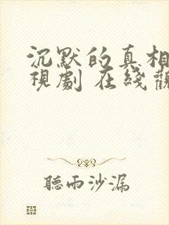 沉默的真相 电视剧 在线观看