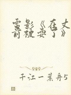 电影《在丈夫面前被耍了》封面