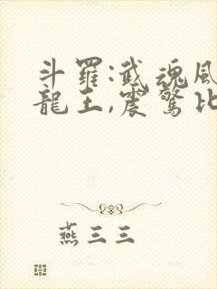 斗罗:武魂风暴龙王,震惊比比东封面