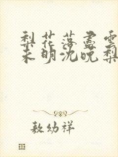 梨花落尽云散夜未明沈晚梨谢云迟小说封面