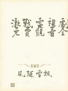 激战电视剧高清免费观看全集剧情