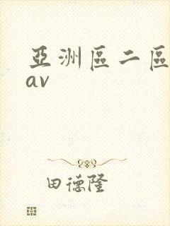 亚洲区二区中文av封面