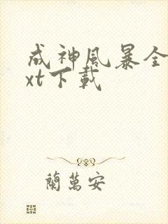 成神风暴全文txt下载封面