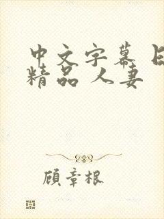 中文字幕 日韩精品 人妻