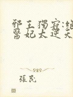 邪王独宠:绝色医妃太逆天的