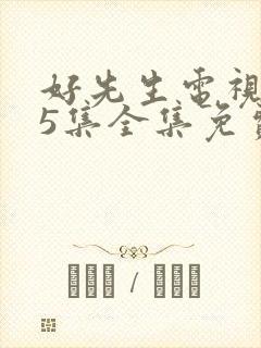 好先生电视剧45集全集免费封面