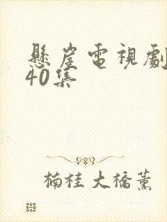 悬崖电视剧1一40集