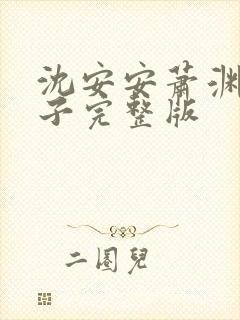 沈安安萧渊四皇子完整版