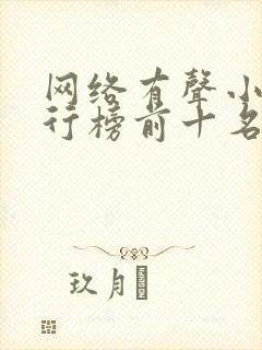 网络有声小说排行榜前十名