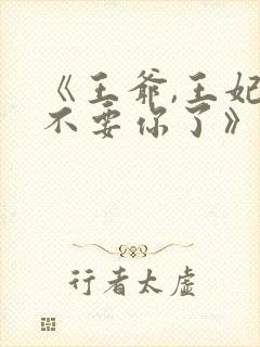 《王爷,王妃又不要你了》