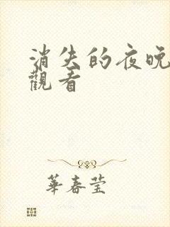 消失的夜晚在线观看