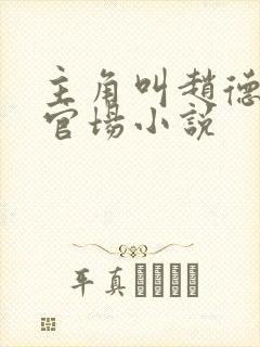 主角叫赵德三的官场小说封面