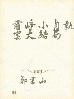 肃峥小月执掌风云大结局封面