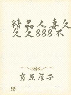 精品人妻久久久久久888不