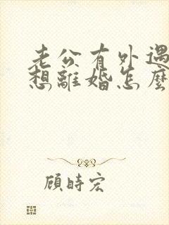 老公有外遇我不想离婚怎么办