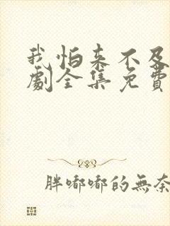 我怕来不及电视剧全集免费