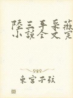 陆三平采薇阿铭小说全文完整版
