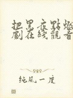 把黑夜点燃电视剧在线观看完整版高清