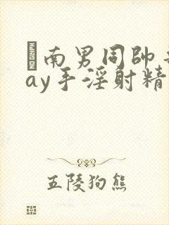 趆南男同帅哥gay手淫射精