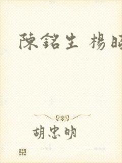 陈铭生 杨昭