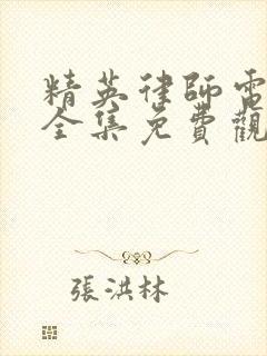 精英律师电视剧全集免费观看完整版高清