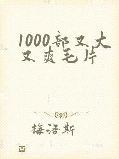 1000部又大又爽毛片封面