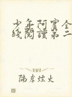 少年阿宾全文在线阅读第二季封面