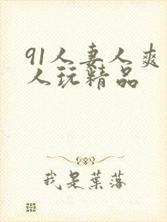 91人妻人爽人人玩精品