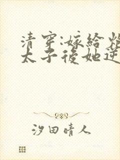 清穿:嫁给炮灰太子后她逆袭了